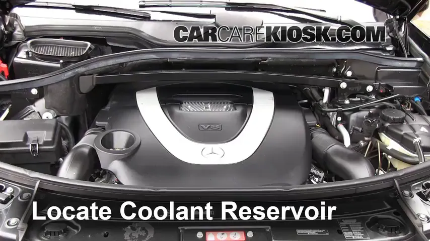 2009 Mercedes-Benz GL450 4.6L V8 Coolant (Antifreeze) Add Coolant